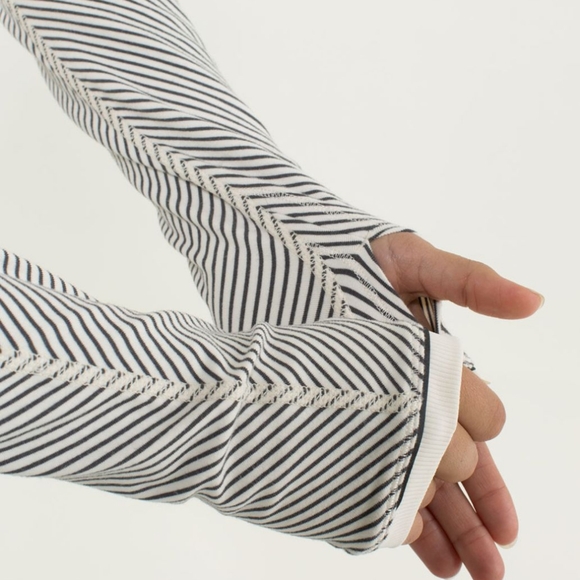 Lululemon Full Tilt Long Sleeve Slalom Stripe Angel Wing / Hyper Stripe Angel W - Picture 5 of 15